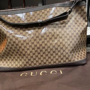 Crystal Monogram Large Duffel Travel Bag Unisex